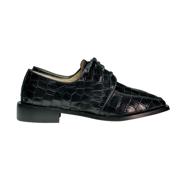 Sleek Oxford Black Croco