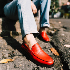 Burly Loafer Cherry Red