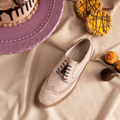 Mere Brogue Dusty pink